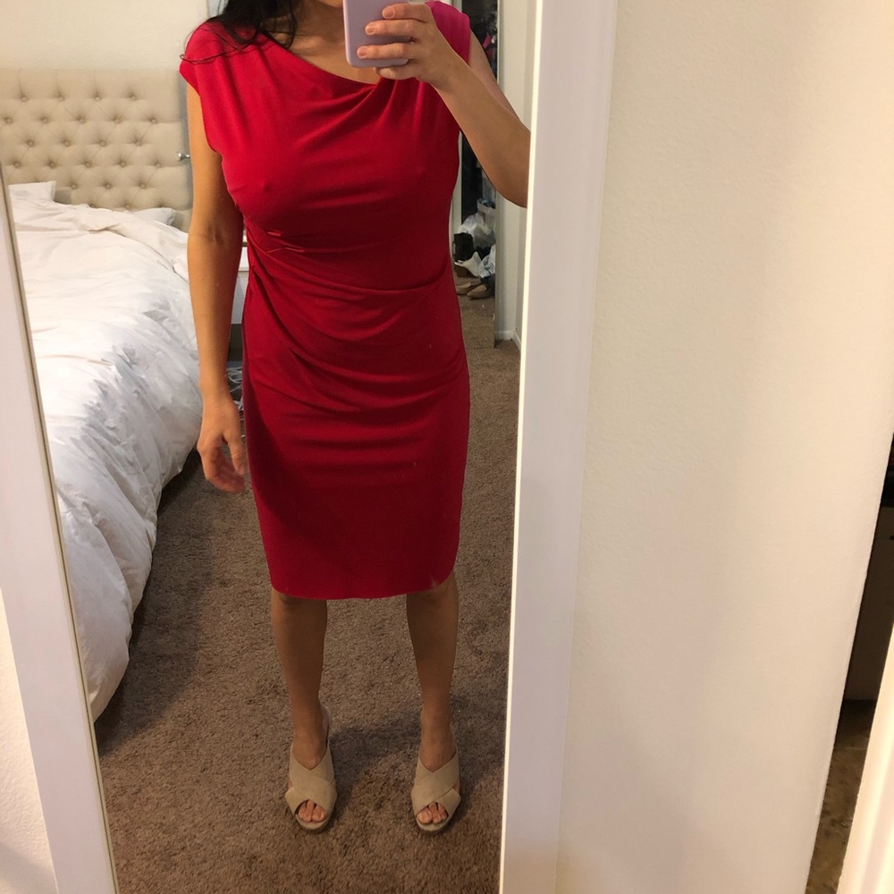 Elie Tahari Pink Mid Length Dress